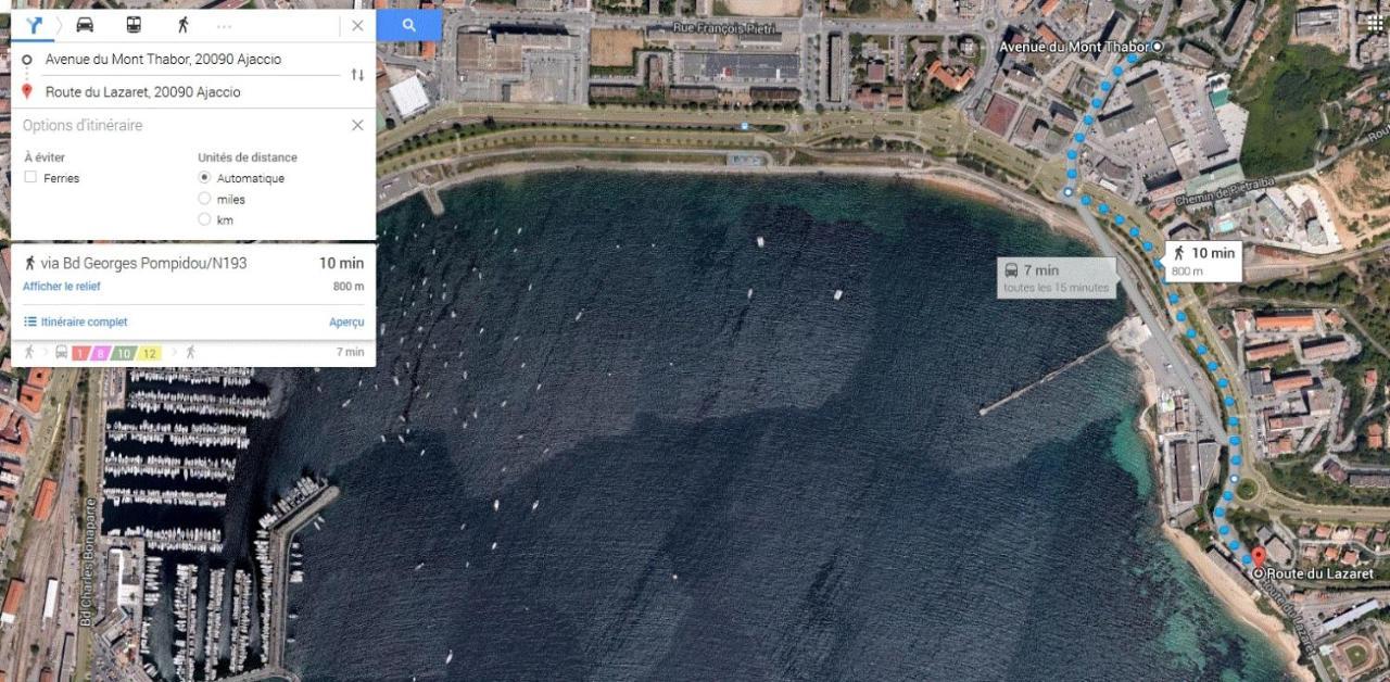 Bel Orizonte, Grand Appart 70M2 Vue Mer Ajaccio  Exterior foto